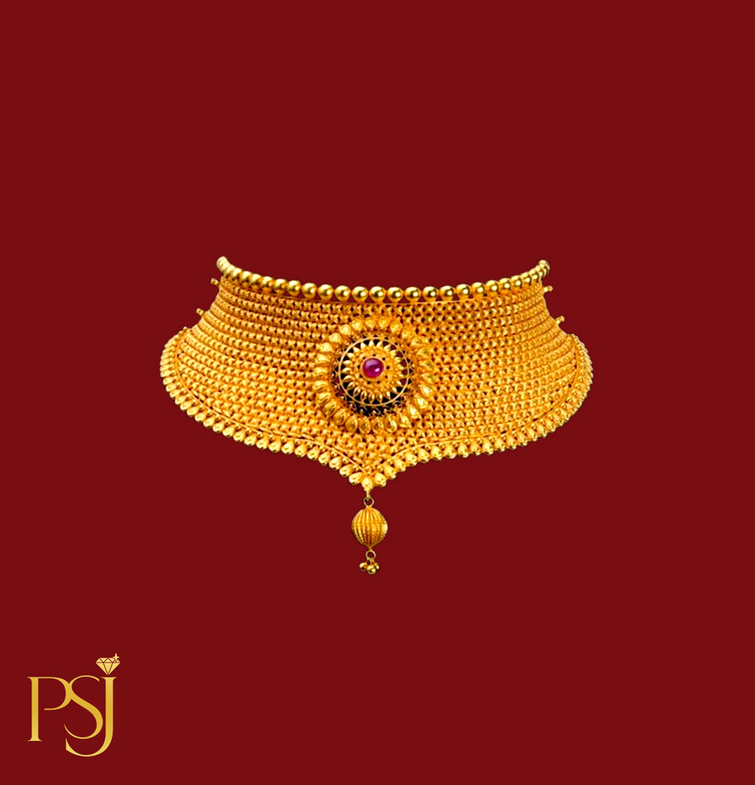 Traditional Gold Choker Necklace